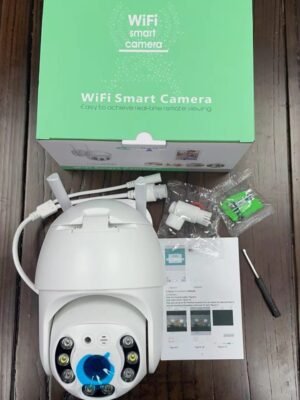 Hi-Tech Vision 3MP 4G Outdoor Smart Wi-fi PTZ Camera | 360° with Pan & Tilt | Two Way Talk | Night Vision| SD Card (Up to 128 GB) | Waterproof IP Ratings – IP65