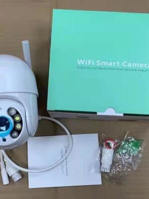 Hi-Tech Vision 2MP Outdoor Smart Wi-fi PTZ Camera | 360° with Pan & Tilt | Two Way Talk | Night Vision| SD Card (Up to 128 GB) | Waterproof IP Ratings – IP65